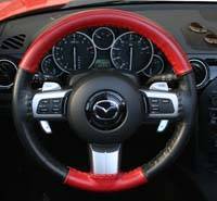 Wheelskins - EuroTone 2 Color Wheelskins Genuine Leather Steering Wheel Cover - 15 colors - size 14 1/2 X 4 3/8 - Image 23