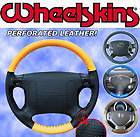 Wheelskins - EuroTone 2 Color Wheelskins Genuine Leather Steering Wheel Cover - 15 colors - size 14 1/4 x 4 1/4 - Image 35