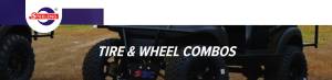 Steeleng Goft Carts - SGC - Golf Cart Set of 4 - SGC 12″ Vampire Machined/Gunmetal Wheel – Aluminum Alloy / STEELENG 20″x10″-12″ GECKO Street Tire - Image 4