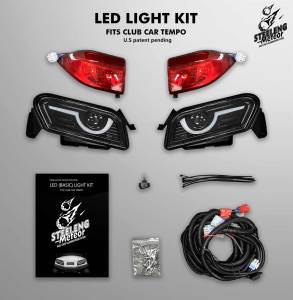 Steeleng Goft Carts - SGC - SGC Steeleng Meteor Basic Light Kit LED - CLUB CAR TEMPO GOLF CART 2018-Up - Image 2