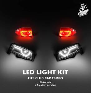 Steeleng Goft Carts - SGC - SGC Steeleng Meteor Basic Light Kit LED - CLUB CAR TEMPO GOLF CART 2018-Up - Image 3