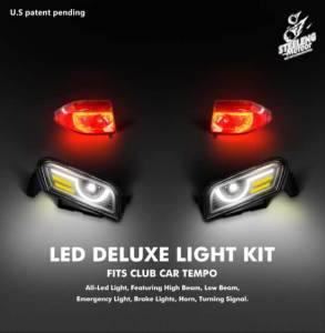 Steeleng Goft Carts - SGC - SGC Steeleng Meteor Deluxe Light Kit LED - CLUB CAR TEMPO GOLF CART 2018-Up - Image 3